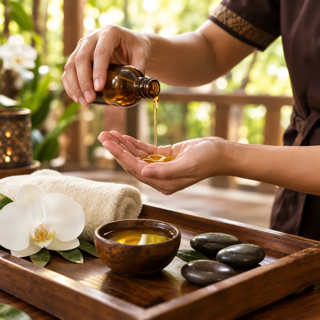 Massage à l’huile au salon Siam elite wellness à Saint-Cyprien-Plage